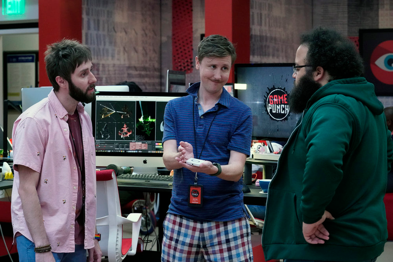 James Buckley, Johnny Pemberton, and Zach Cherry